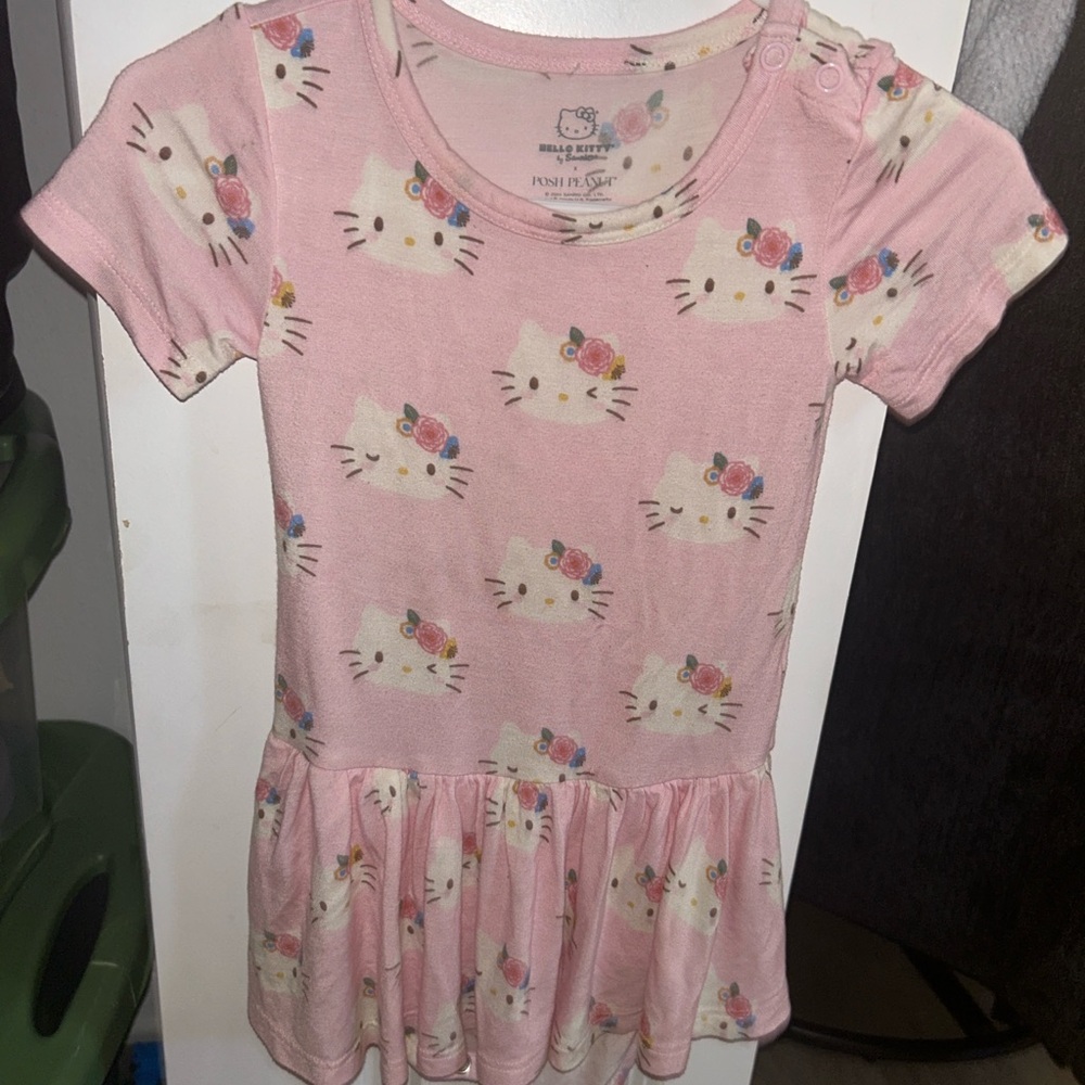 Girls Hello Kitty Posh Peanut Kids Bamboo Twirl Dress